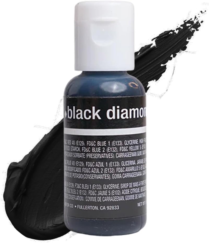 Chefmaster Liqua Gel Food Coloring - Black Diamond - Image 1